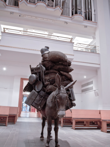 Daniele Franzella, Betlehem, 2016, installazione sculturea presso Johanneskirche Stadtkirche di Düsseldorf