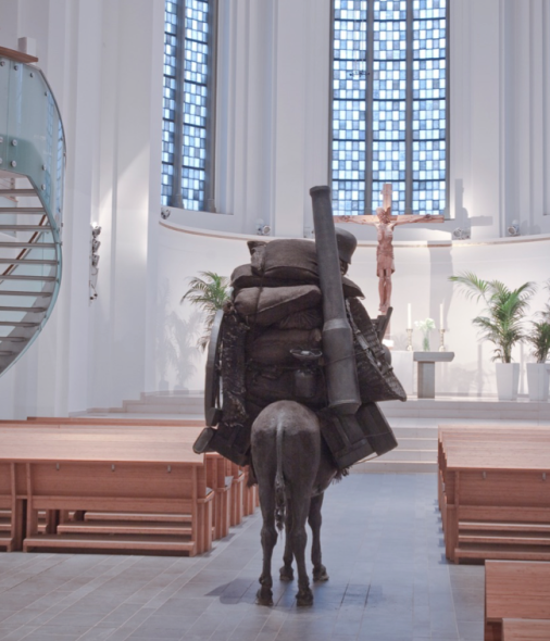 Daniele Franzella, Betlehem, 2016, installazione sculturea presso Johanneskirche Stadtkirche di Düsseldorf