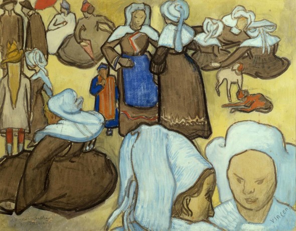V. Van Gogh, Les bretonnes et le pardon de pont aven