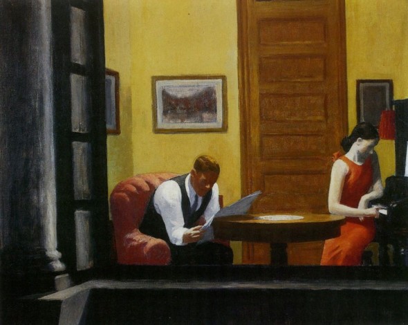 E.Hopper, Room in New York, 1930