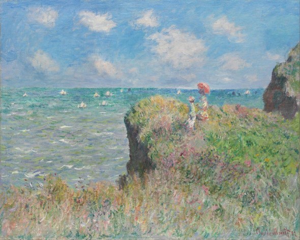 Claude Monet, Passeggiata sulla scogliera a Pourville, 1882 Impressionismo Treviso Museo santa caterina 