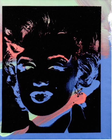 Andy Warhol One Multicoloured Marilyn (Reversal Series) 1979-1986 Acrilico, polimeri sintetici e serigrafia su tela, 50,8x40,7 cm Courtesy: Collezione privata (VR) © The Andy Warhol Foundation for the Visual Arts Inc. by SIAE 2016