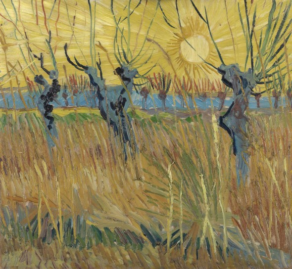 Vincent van Gogh, Salici potati al tramonto, 1888