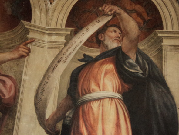 10. Cappella dell'Immacolata Concezione, particolare parete sinistra, Salomone