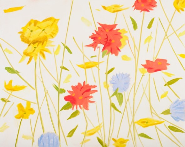 Alex Katz Wildflowers 1 (MD), 2010 Oil on linen 40 x 50 inches