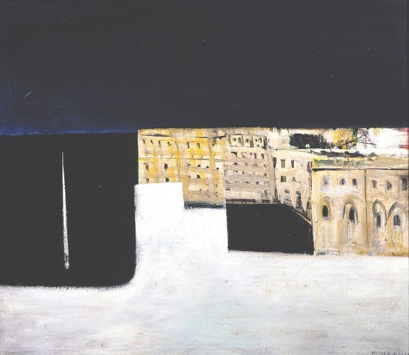 Marca-Relli Conrad - The Port 1951 - oil on canvas - 108,5 x 124,5 cm
