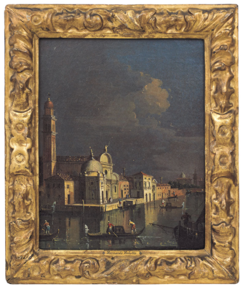 FRANCESCO TIRONI 1745 - 1797  		  Immagine Opera	(attribuito a)  Venezia Olio su tela, cm 32x25.  Oil on canvas. Stima €	 	  Base d’Asta €	10.000	 