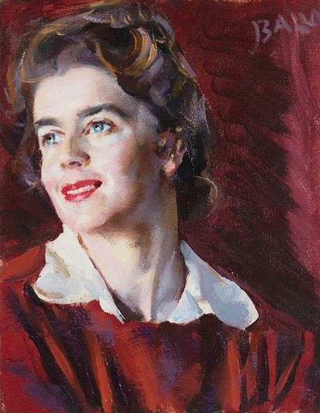 Sam Francis, Senza titolo, 1991, acrilico su carta, 245 x 145 cm, stima d'asta 100.000 - 150.000 € Giacomo Balla, Con viva simpatia - Ritratto di Elica Balla, 1947, olio su tavola 38,4 x 29,9 cm, stima d'asta 18.000 - 22.000 €