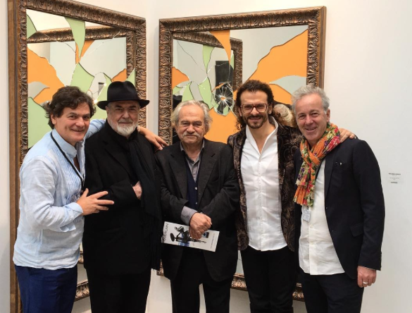 Mario Cristiani, Michelangelo Pistoletto, Jannis Kounellis, Lorenzo Fiaschi and Maurizio Rigillo