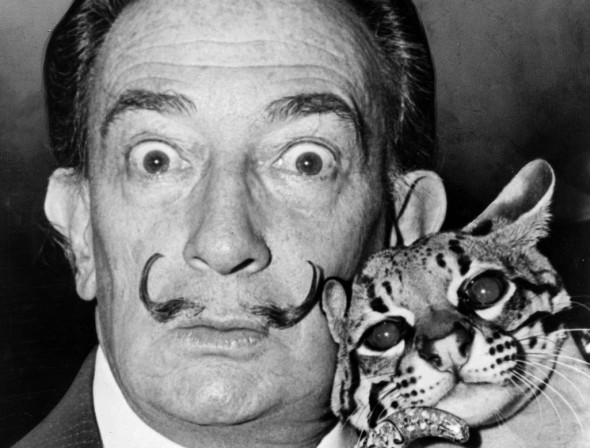 salvador-dali-with-ocelot-and-cane-photographed-in-1965-by-roger-higgins