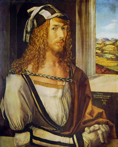 Albrecht Dürer - Autoritratto con guanti