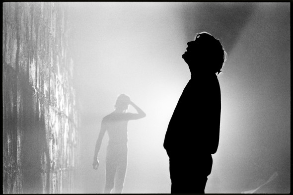 Alan Parker sul set del muro