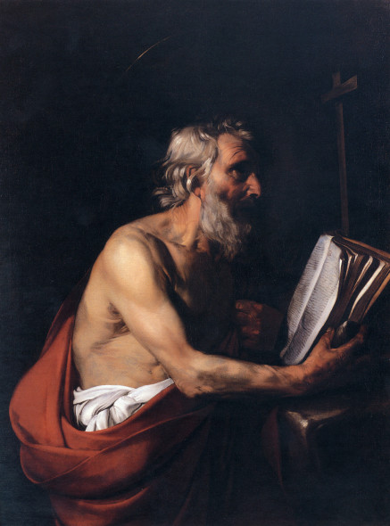 BARTOLOMEO MANFREDI - Saint Jerome, 131 x 98 cm