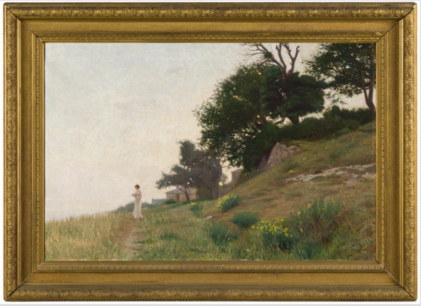 Lotto 808 Alfredo Luxoro (Genova, 1859 – 1918) Tramonto d’estate  Stima € 15.000 – 20.000 