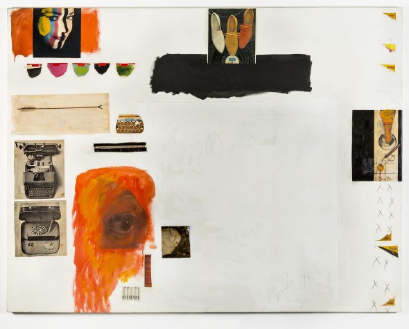 8.Umberto Bignardi, ''Occhio'', 1962, pittura murale e olio, pastelli, collages su tela, cm 155x200