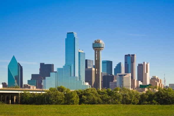 Dallas city skyline, Dallas, Texas, the Dallas part of the Dallas/FortWorth Metroplex