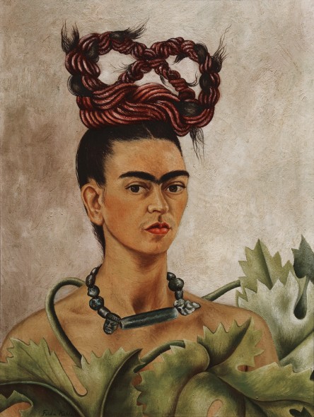 Frida Kahlo Autoritratto con treccia, 1941 Olio su masonite, 51x38,5 cm The Jacques and Natasha Gelman Collection of 20th Century Mexican Art and The Vergel Foundation, Cuernavaca © Banco de México Diego Rivera Frida Kahlo Museums Trust, México D.F. by SIAE 2016