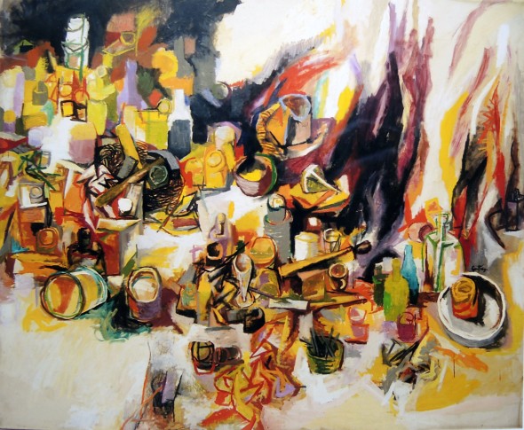 Renato Guttuso, Grande natura morta, 1962 Olio su tela, cm 162x195 Firenze, courtesy Galleria Mentana © Renato Guttuso by SIAE 2016