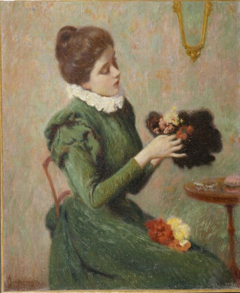 Federico Zandomeneghi, La modiste, 1895-1900, olio su tela, collezione privata