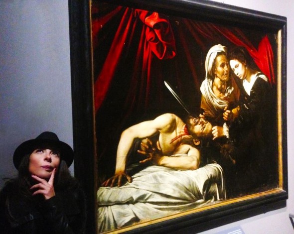  #SELFIEADARTE "... SaràVaggio?" Giuditta che decapita Oloferne #Caravaggio (1606) #AttornoaCaravaggio @PinacotecadiBrera #Milano @CleliaPatella