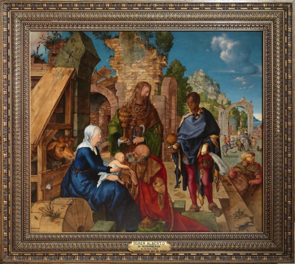 Albrecht Dürer Adorazione dei magi, 1504 Olio su tavola, 199x113,5 cm Galleria degli Uffizi