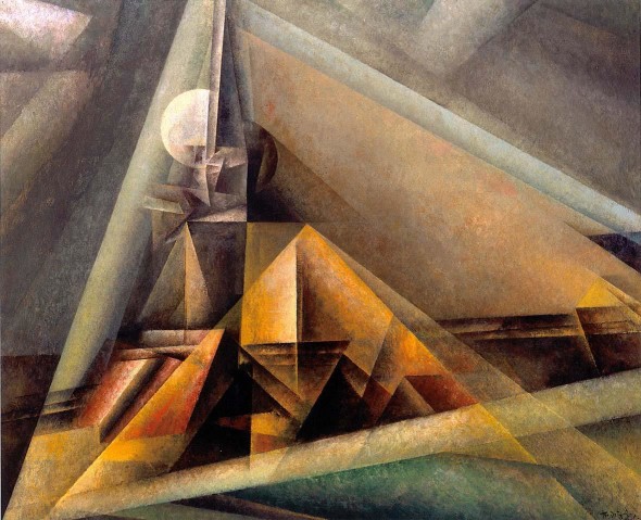 Lyonel Feininger, Gaberndorf I, 1921, olio su tela, 80x100 cm