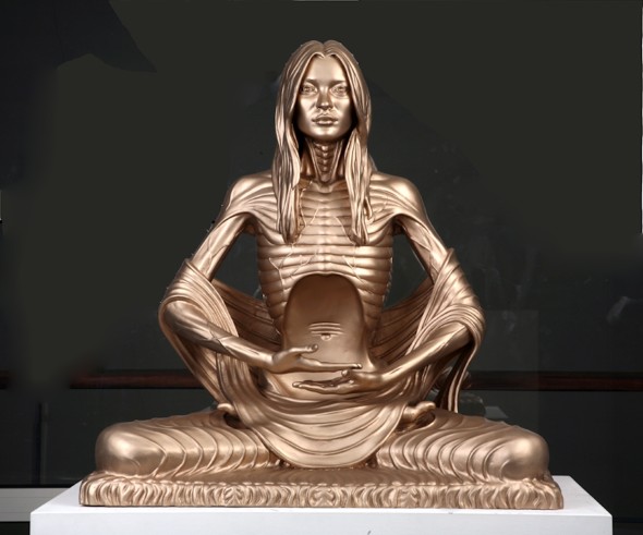 ProjectB, Marc Quinn, Sphinx - Road to Enlightenment, 2007, lacquered bronze, 81x86x56 cm, Ed.3-3