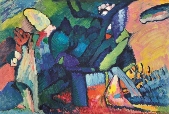 Vasilij Kandinskij Improvvisazione 4, 1909 Olio su tela, cm 107 x 159 Nižnij Novgorod, Museo Statale d’Arte © Nizhny Novgorod State Arts Museum, Nizhny Novgorod, Russia