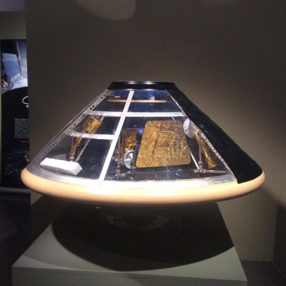 ​Modello in scala di Exomars nello spazio espositivo dell'Asi 