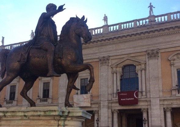 I Musei Capitolini in Piazza del Campidoglio a Roma.