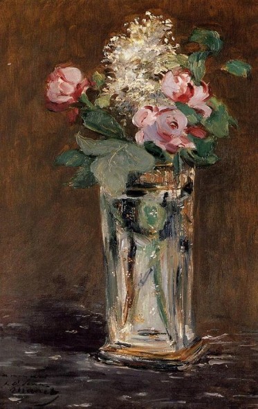 Edouard Manet Fiori in un vaso di cristallo, 1882