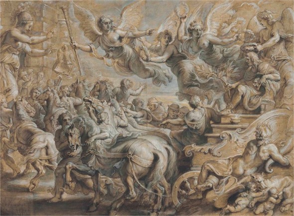 Peter Paul Rubens Scipio Africanus welcomed outside the gates of Rome after Giulio Romano Christie's