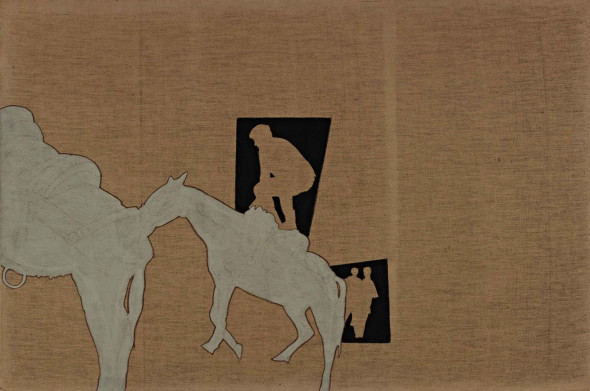 Renato Mambor: Spostamenti, 1965, acrilico su tela