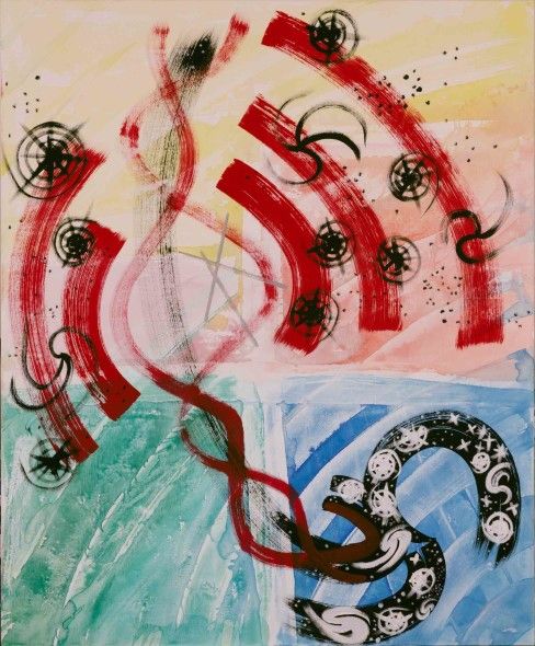 Pittura su tela, Tecnica mista – cm 135x110 2016