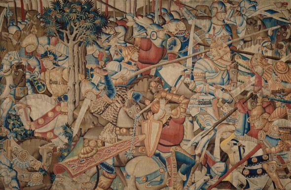 La battaglia di Roncisvalle, c. 1450-75 Londra, Victoria and Albert Museum