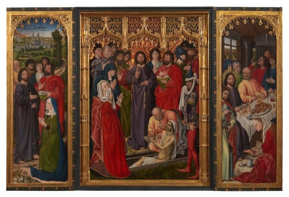 Nicolas Froment, Episodi della Vita di Cristo e Resurrezione di Lazzaro,  Gallerie degli Uffizi Firenze mostre 2017