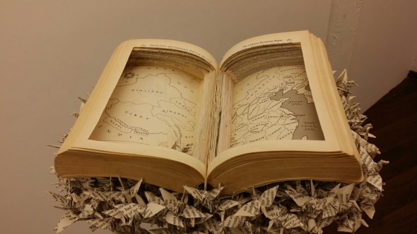 j-kwon-wild-swans-mix-media-on-book