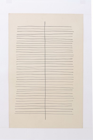 Jan Schoonhoven, t 62 22, 1962, inchiostro su carta  Dep Art