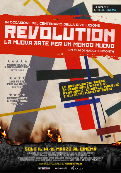 KANDINSKIJ, CHAGALL, MALEVIC AL CINEMA  con il docu film  REVOLUTION LA NUOVA ARTE PER UN MONDO NUOVO
