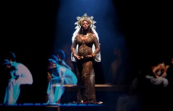Beyoncé performs at the 59th Annual GRAMMY Awards on Feb. 12 in Los Angeles Photo: Kevin Winter/WireImage.com