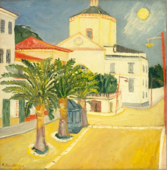 BIROLLI RENATO,PERIFERIA,1932,OLIO SU TELA,cm.54x53
