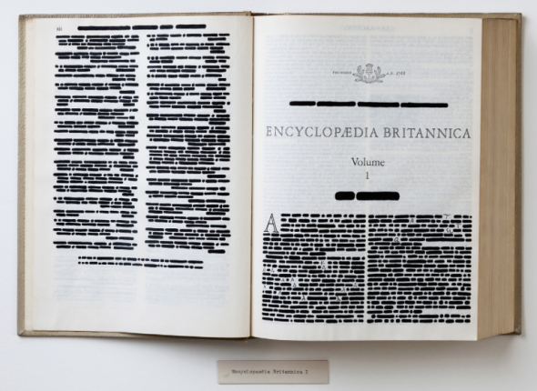 Emilio Isgrò, Encyclopaedia Britannica, Vol.1, 1969.