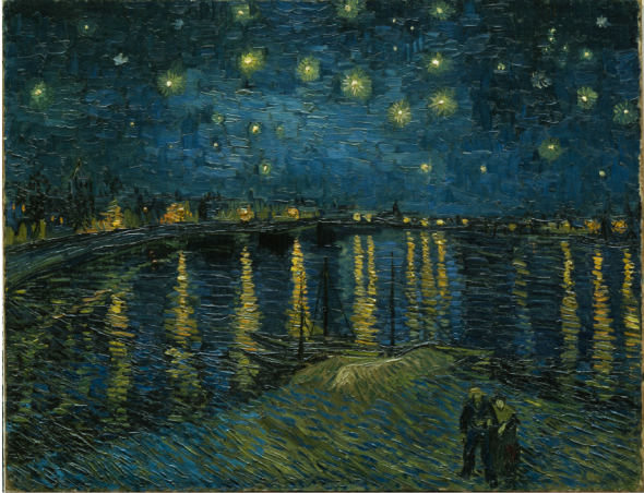 Vincent van Gogh La Nuit étoilée, 1888 Huile sur toile, 73 x 92 cm Paris, musée d’Orsay, RF 1975-19 © RMN-Grand Palais (musée d'Orsay) / Hervé Lewandowski