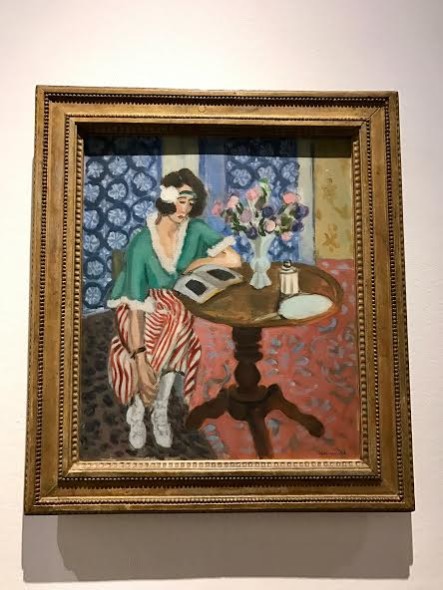 Henri Matisse, Lettrice al tavolino, 1921 mostra GAM Torino l'emozione dei colori nell'arte