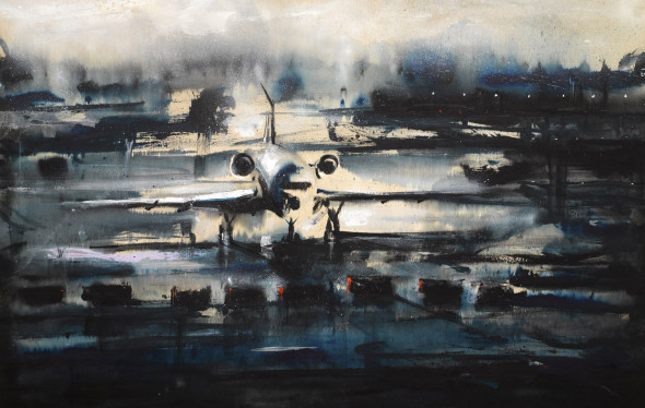 Alessandro Busci, Aeroporto blu, 2005 Milano Malpensa Mostre SEA aeroporto