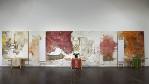 Hermann Nitsch, 108.lehration, installazione, 2001 Galleria d’Arte Moderna, Roma