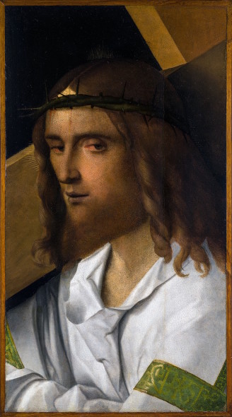 Giovanni Bellini (Venezia, 1430 circa-1516) Cristo portacroce 1510 circa Olio su tavola, cm. 48,5x27 Rovigo, Pinacoteca dell’Accademia dei Concordi, inv. 142
