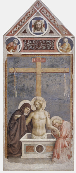 Cristo in pietà Masolino da Panicale  Mostra Bill Viola Palazzo Strozzi Firenze 2017