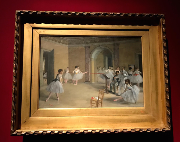 Edgar Degas, Il foyer della danza al teatro dell'Opéra, Mostra Palazzo Reale Milano Manet 2017