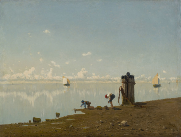 Guglielmo Ciardi, Mattino sulla laguna, 1875 circa, olio su tela, 73 x 98 cm